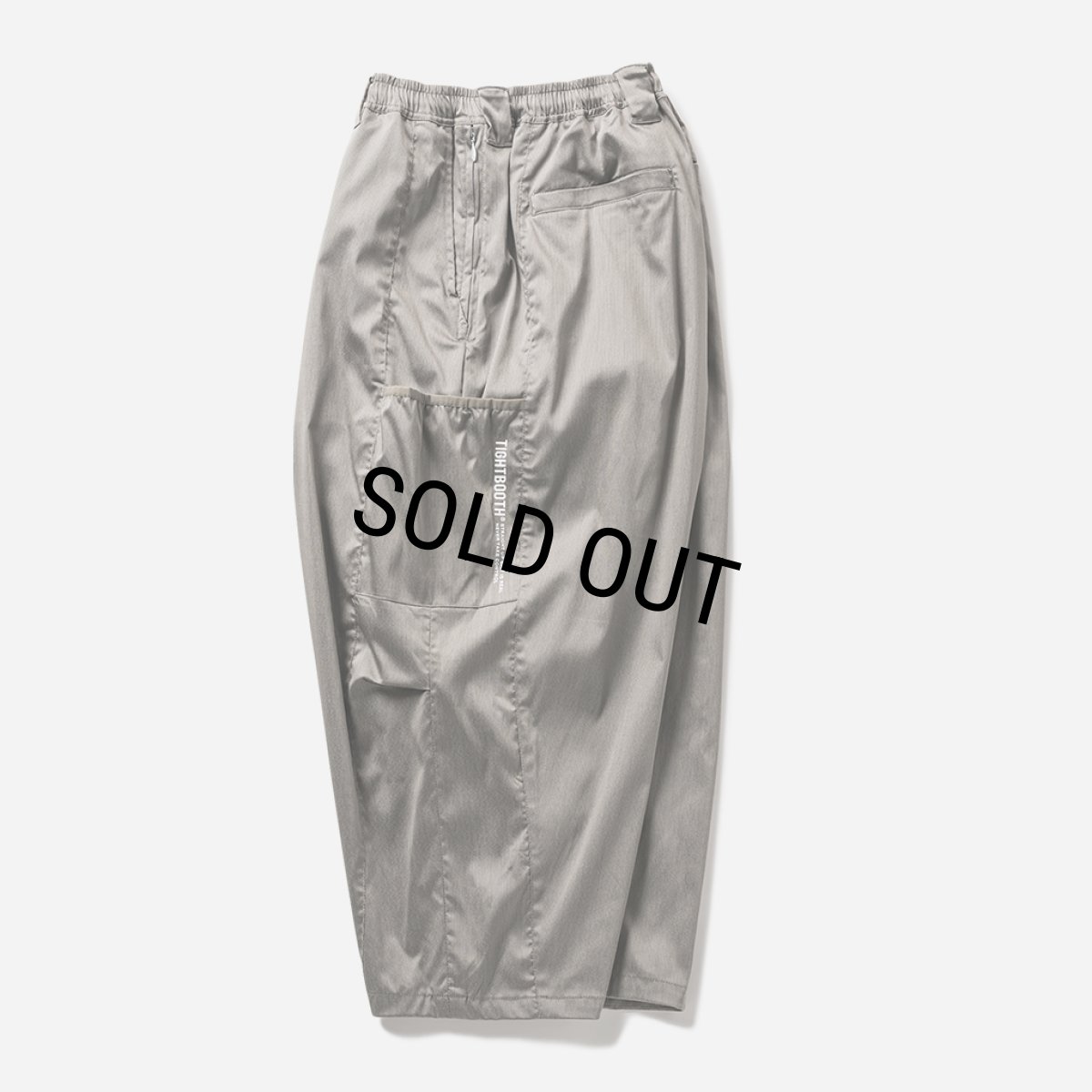 画像3: TIGHTBOOTH/STRIPE CROPPED CARGO PANTS（Grey）［ストライプクロップドカーゴパンツ-24夏］ (3)