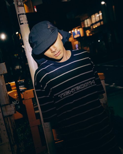 他の写真3: 【30%OFF】TIGHTBOOTH/LOGO BORDER T-SHIRT（Black）［ボーダーT-24夏］