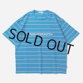 TIGHTBOOTH/LOGO BORDER T-SHIRT（Blue）［ボーダーT-24夏］