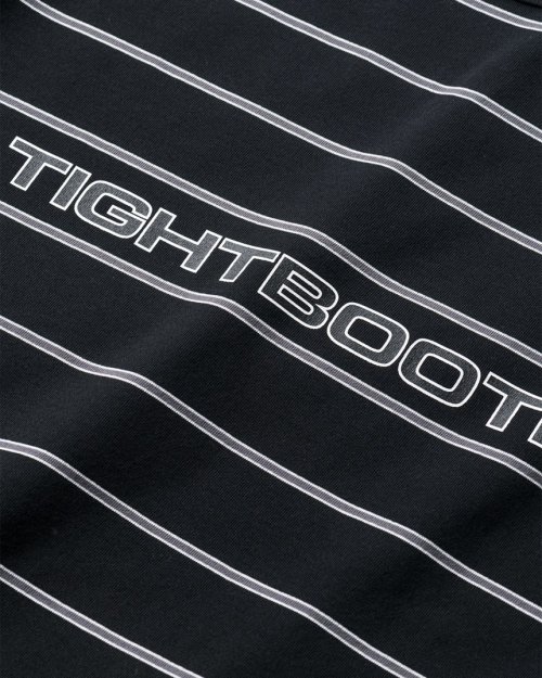 他の写真2: 【30%OFF】TIGHTBOOTH/LOGO BORDER T-SHIRT（Black）［ボーダーT-24夏］