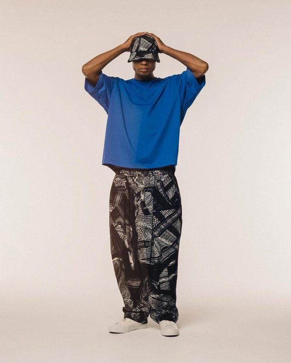 画像4: 【30%OFF】TIGHTBOOTH/JING T-SHIRT（Blue）［プレーンT-24夏］