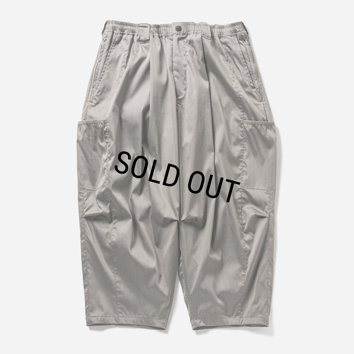 画像1: TIGHTBOOTH/STRIPE CROPPED CARGO PANTS（Grey）［ストライプクロップドカーゴパンツ-24夏］ (1)