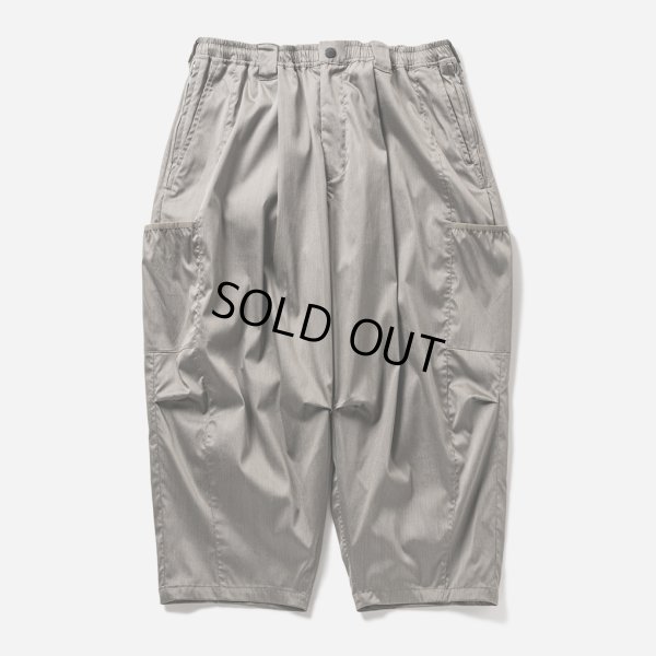 画像1: TIGHTBOOTH/STRIPE CROPPED CARGO PANTS（Grey）［ストライプクロップドカーゴパンツ-24夏］