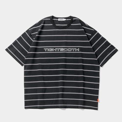 他の写真1: 【30%OFF】TIGHTBOOTH/LOGO BORDER T-SHIRT（Black）［ボーダーT-24夏］