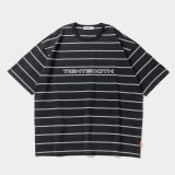 【30%OFF】TIGHTBOOTH/LOGO BORDER T-SHIRT（Black）［ボーダーT-24夏］