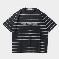 【30%OFF】TIGHTBOOTH/LOGO BORDER T-SHIRT（Black）［ボーダーT-24夏］