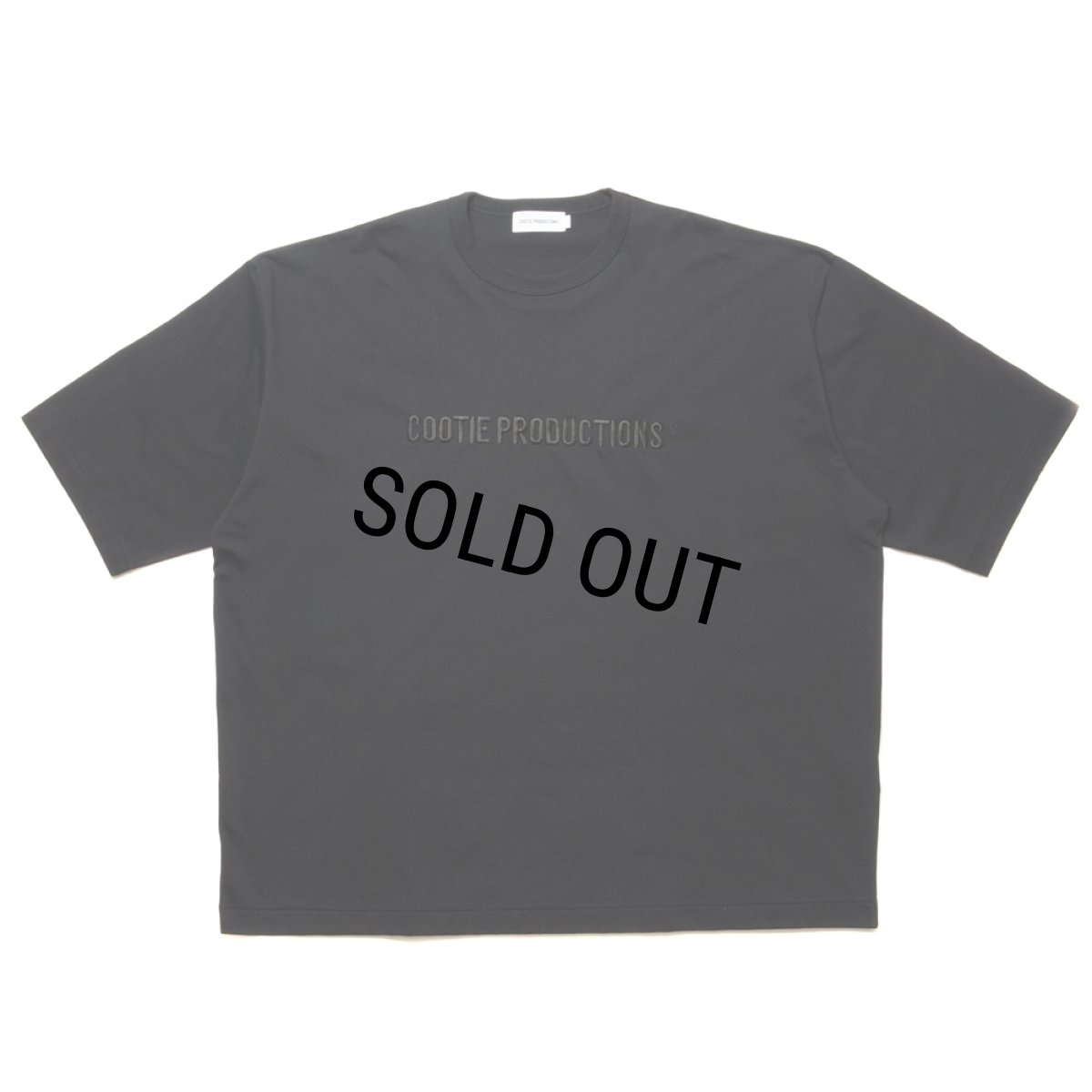 画像1: COOTIE PRODUCTIONS/Oversized S/S Tee（Embroidery）（Black）［オーバーサイズ刺繍T-24秋冬］ (1)