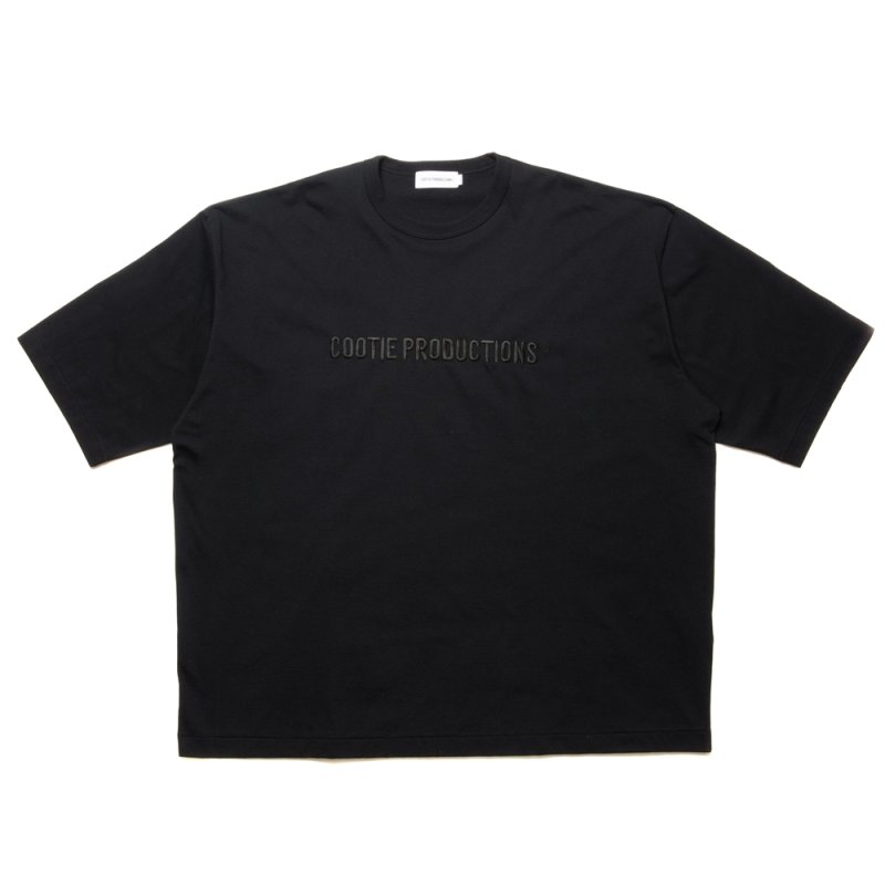 画像1: COOTIE PRODUCTIONS/Oversized S/S Tee（Embroidery）（Black）［オーバーサイズ刺繍T-24秋冬］
