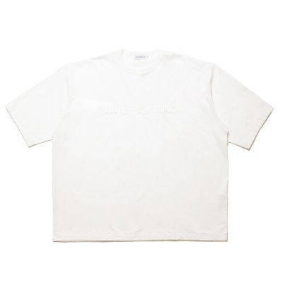 画像1: COOTIE PRODUCTIONS/Oversized S/S Tee（Embroidery）（White）［オーバーサイズ刺繍T-24秋冬］