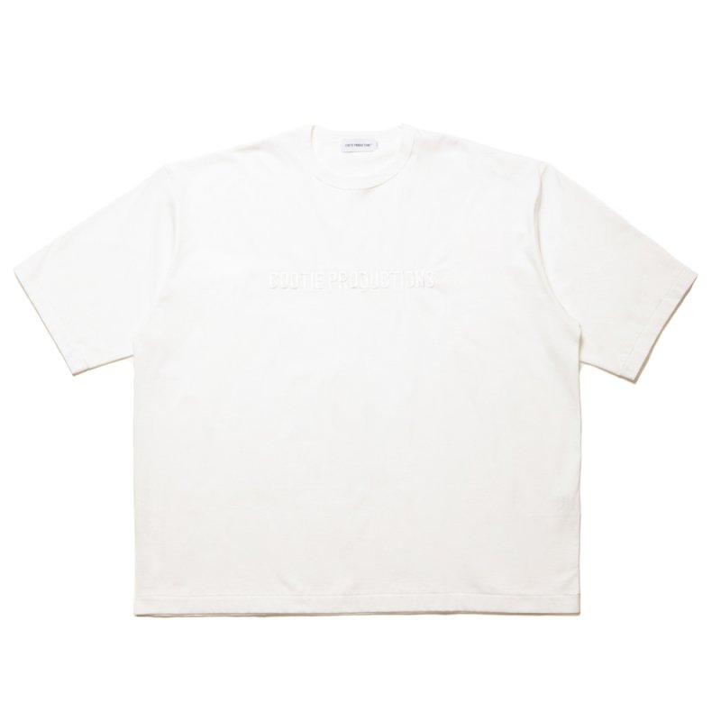 画像1: COOTIE PRODUCTIONS/Oversized S/S Tee（Embroidery）（White）［オーバーサイズ刺繍T-24秋冬］