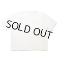COOTIE PRODUCTIONS/Oversized S/S Tee（Embroidery）（White）［オーバーサイズ刺繍T-24秋冬］