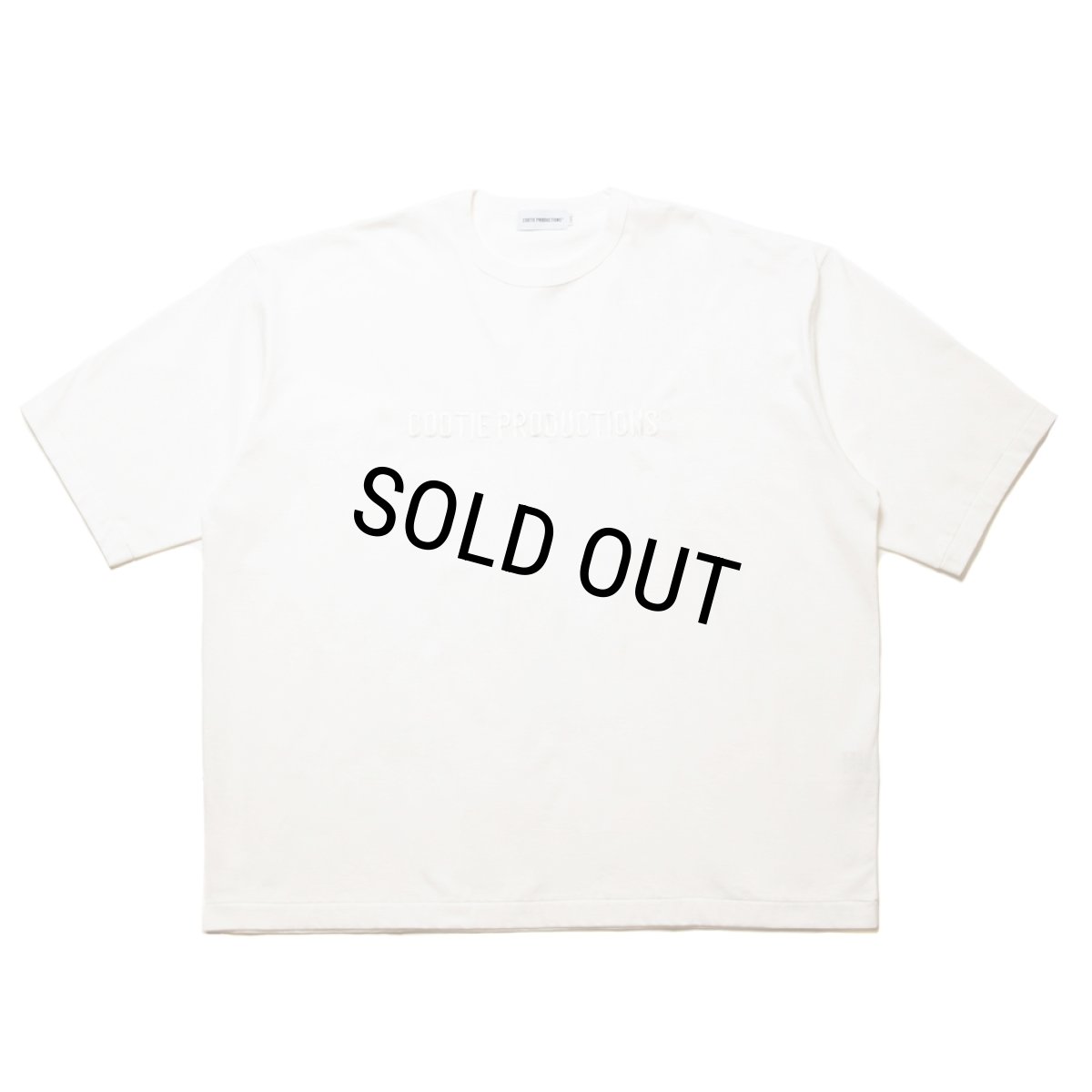 画像1: COOTIE PRODUCTIONS/Oversized S/S Tee（Embroidery）（White）［オーバーサイズ刺繍T-24秋冬］ (1)