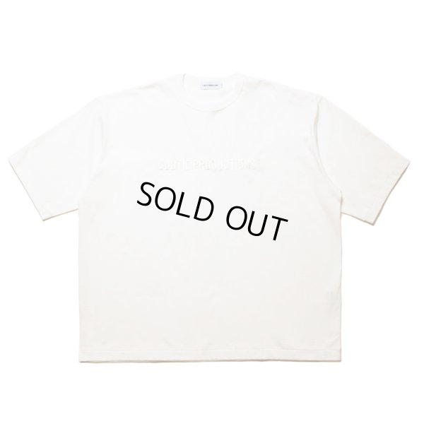画像1: COOTIE PRODUCTIONS/Oversized S/S Tee（Embroidery）（White）［オーバーサイズ刺繍T-24秋冬］