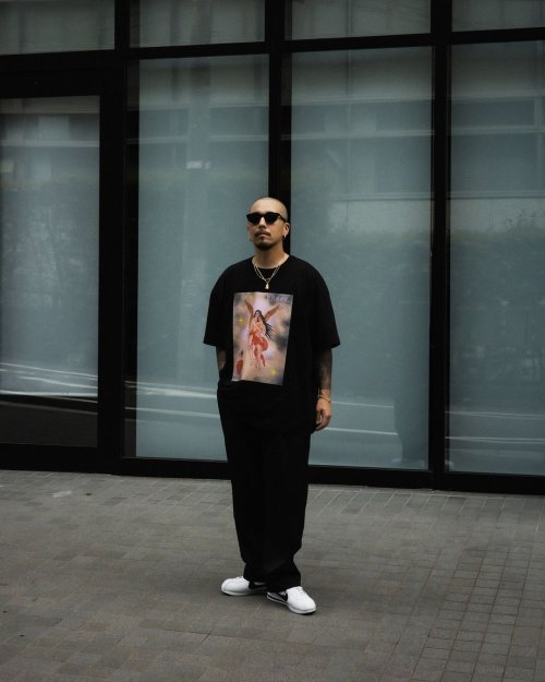 他の写真3: COOTIE PRODUCTIONS/Print S/S Tee（ANGEL）（Black）［プリントT-24春夏］