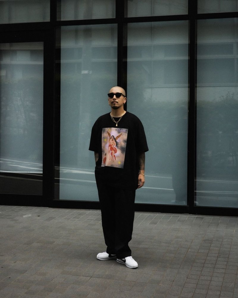 画像3: COOTIE PRODUCTIONS/Print S/S Tee（ANGEL）（Black）［プリントT-24春夏］