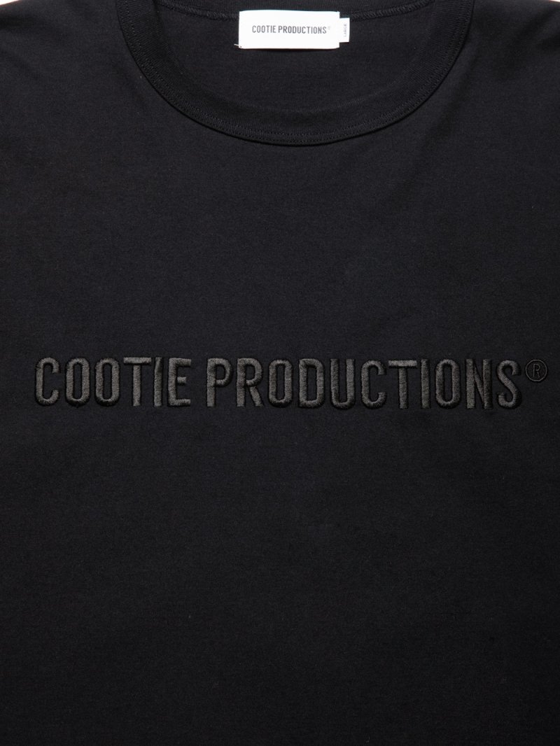 画像2: COOTIE PRODUCTIONS/Oversized S/S Tee（Embroidery）（Black）［オーバーサイズ刺繍T-24秋冬］