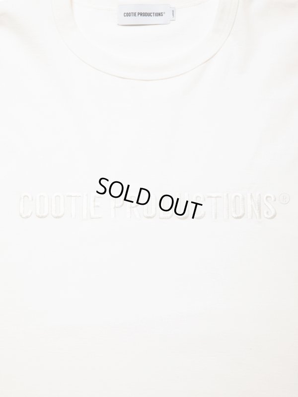 画像2: COOTIE PRODUCTIONS/Oversized S/S Tee（Embroidery）（White）［オーバーサイズ刺繍T-24秋冬］