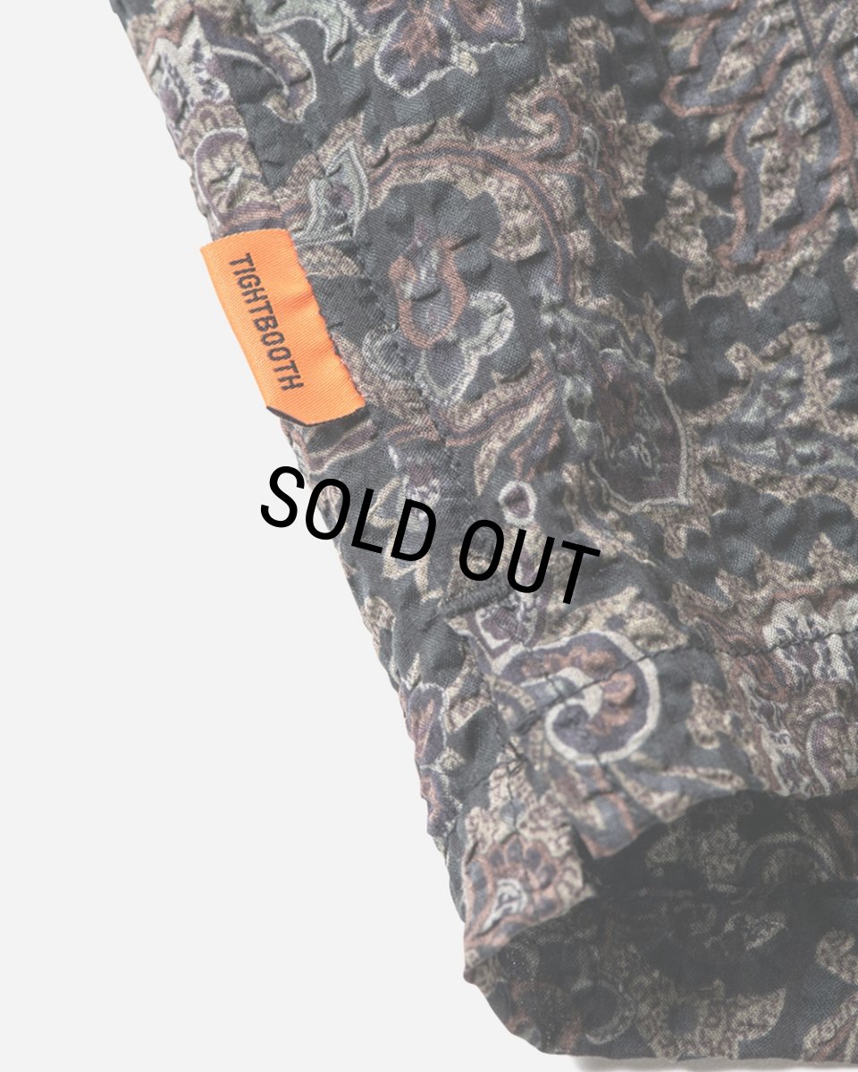 画像7: 【30%OFF】TIGHTBOOTH/RIPPLE PAISLEY ALOHA（Black）［ペイズリーアロハ-24夏］ (7)