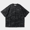 画像1: 【30%OFF】TIGHTBOOTH/ANALYZE T-SHIRT（Black）［総柄プリントT-24夏］ (1)