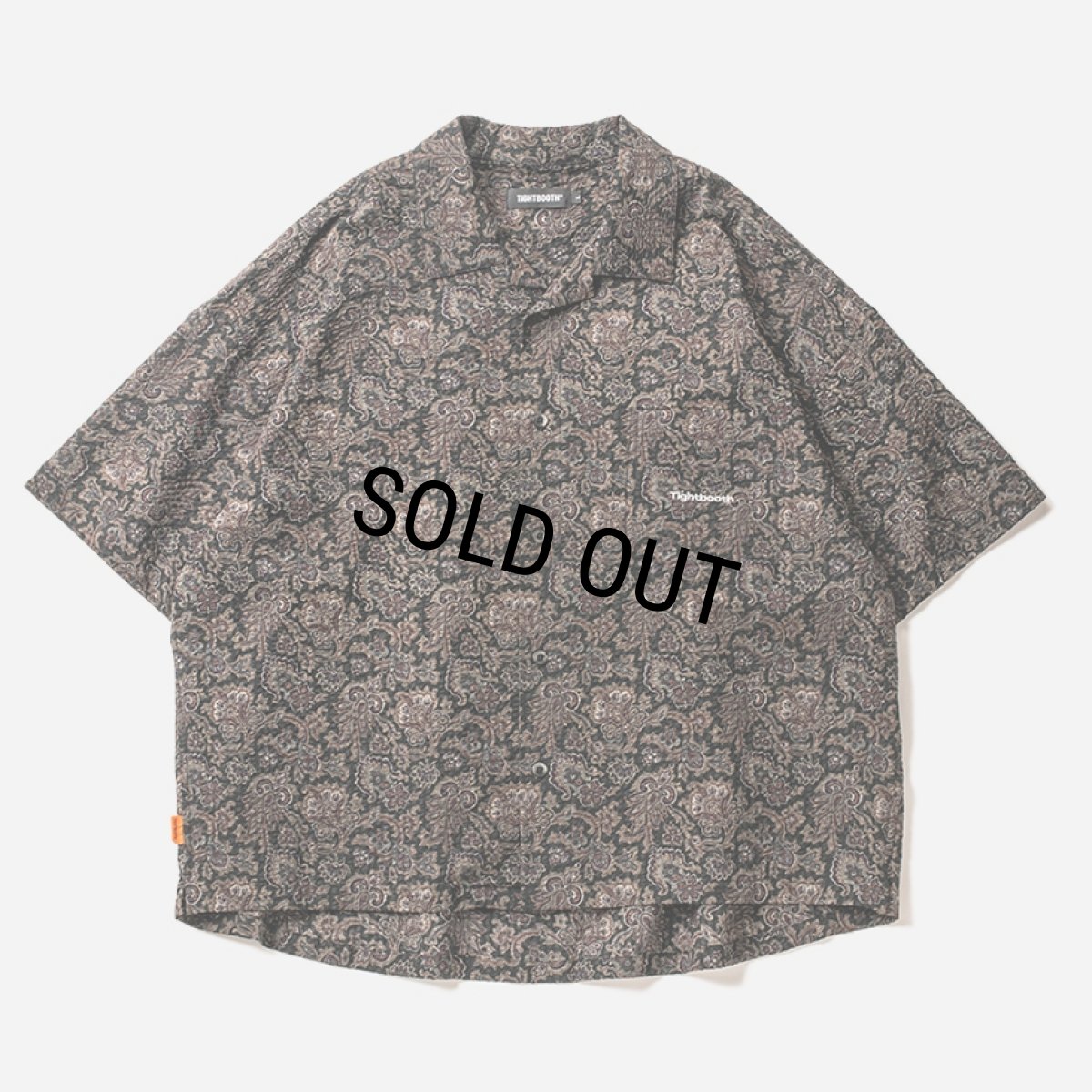 画像1: 【30%OFF】TIGHTBOOTH/RIPPLE PAISLEY ALOHA（Black）［ペイズリーアロハ-24夏］ (1)