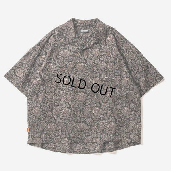 画像1: 【30%OFF】TIGHTBOOTH/RIPPLE PAISLEY ALOHA（Black）［ペイズリーアロハ-24夏］