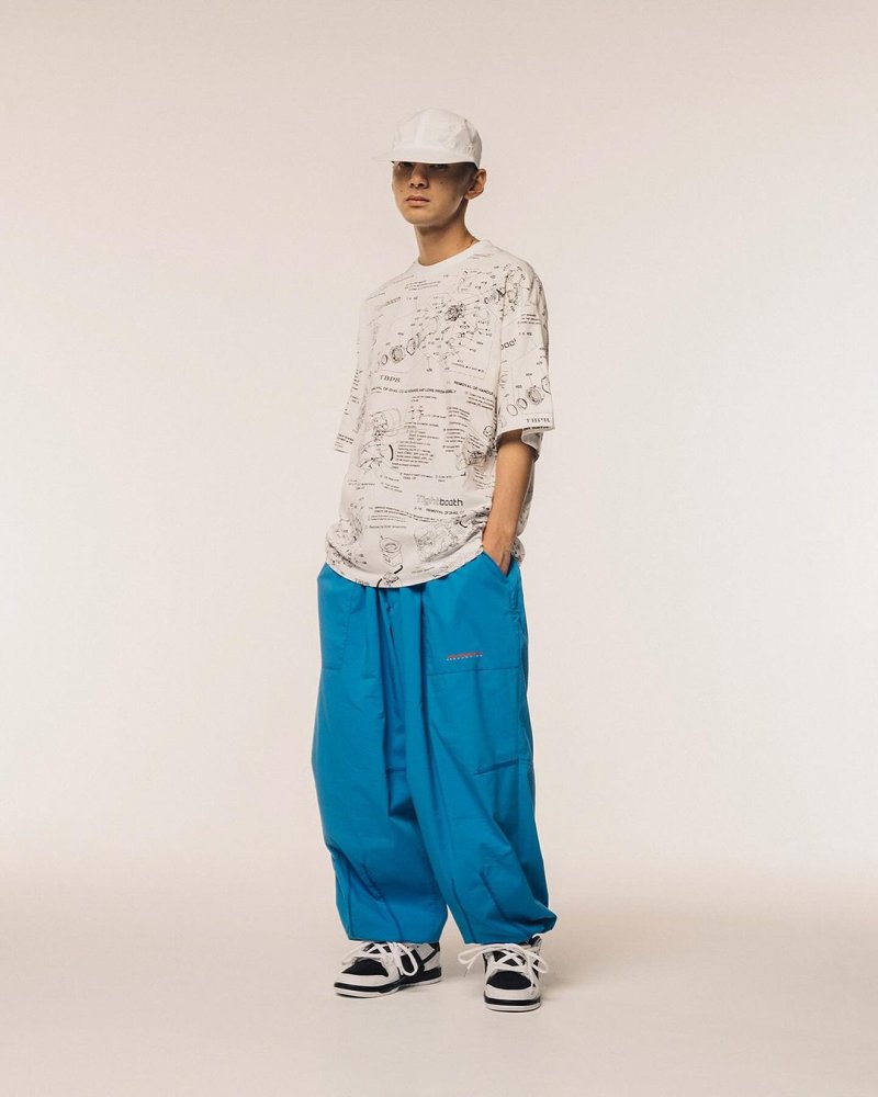 画像2: 【40%OFF】TIGHTBOOTH/ANALYZE T-SHIRT（White）［総柄プリントT-24夏］