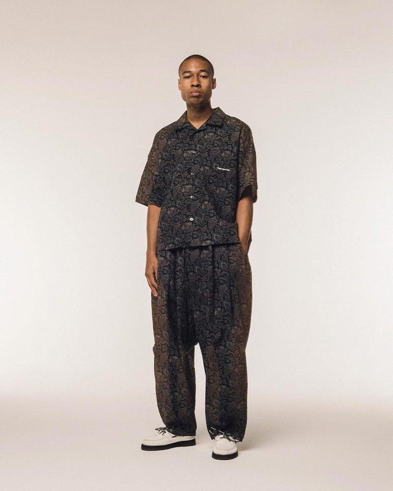 画像3: TIGHTBOOTH/RIPPLE PAISLEY BALLOON PANTS（Black）［ペイズリーバルーンパンツ-24夏］