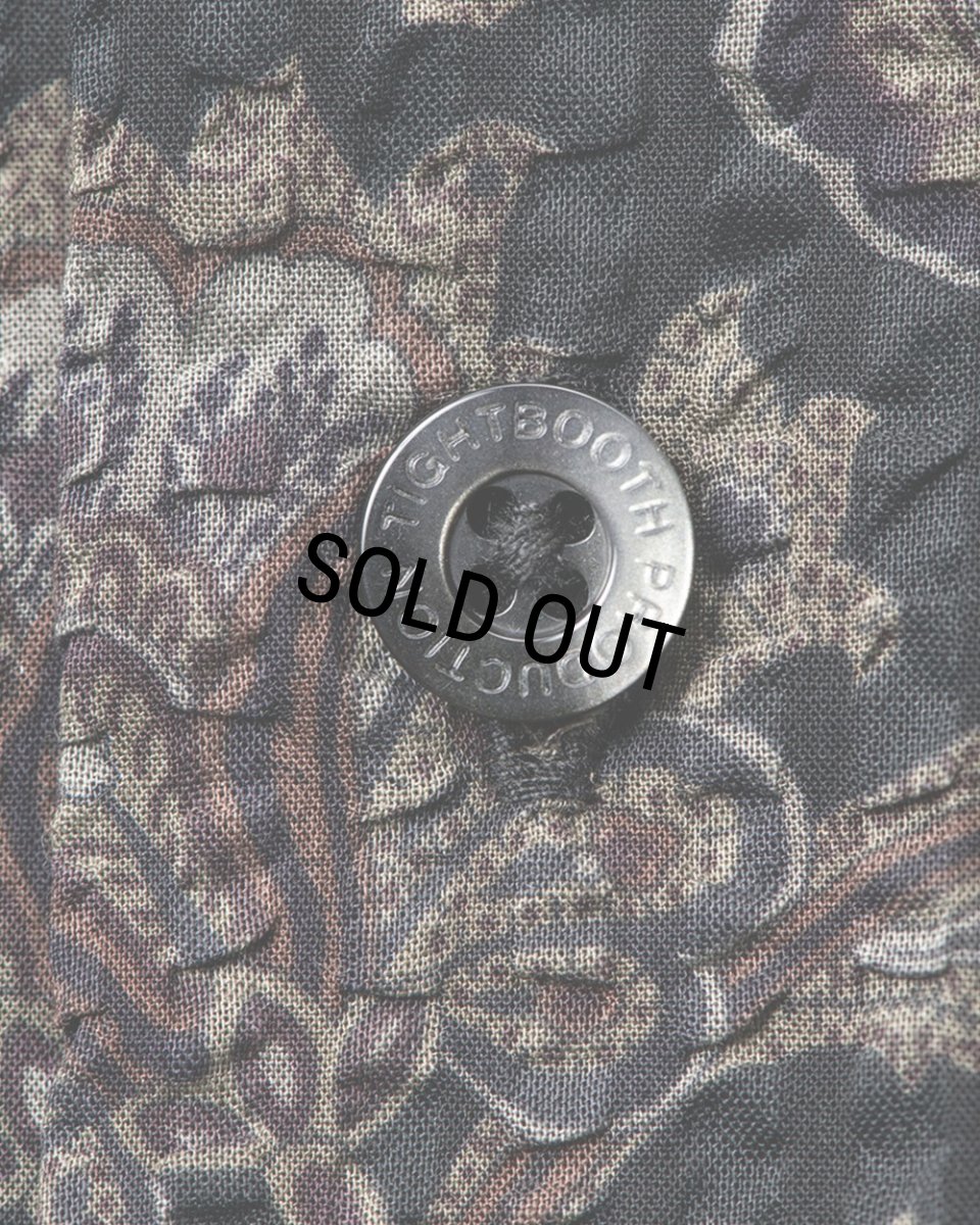 画像4: 【30%OFF】TIGHTBOOTH/RIPPLE PAISLEY ALOHA（Black）［ペイズリーアロハ-24夏］ (4)