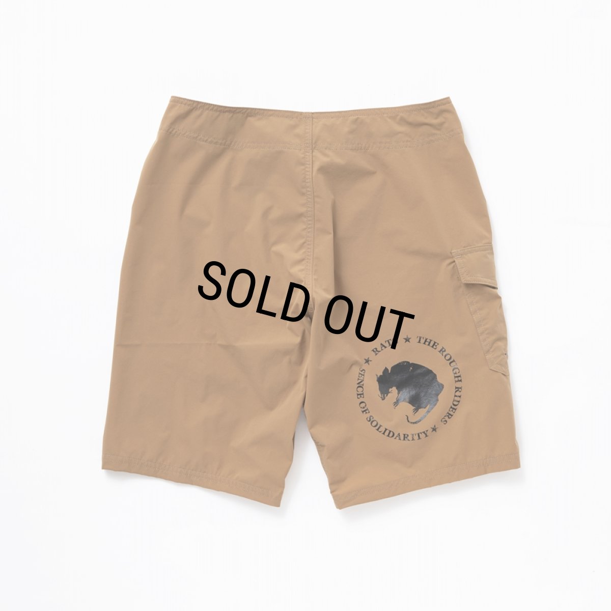 画像2: RATS/LOGO SURF SHORTS（BROWN）［ロゴサーフショーツ-24春夏］ (2)