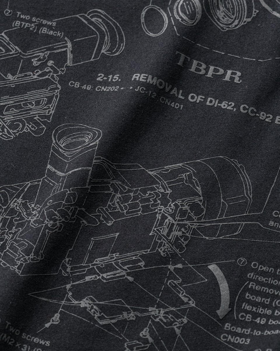 画像3: 【40%OFF】TIGHTBOOTH/ANALYZE T-SHIRT（Black）［総柄プリントT-24夏］ (3)