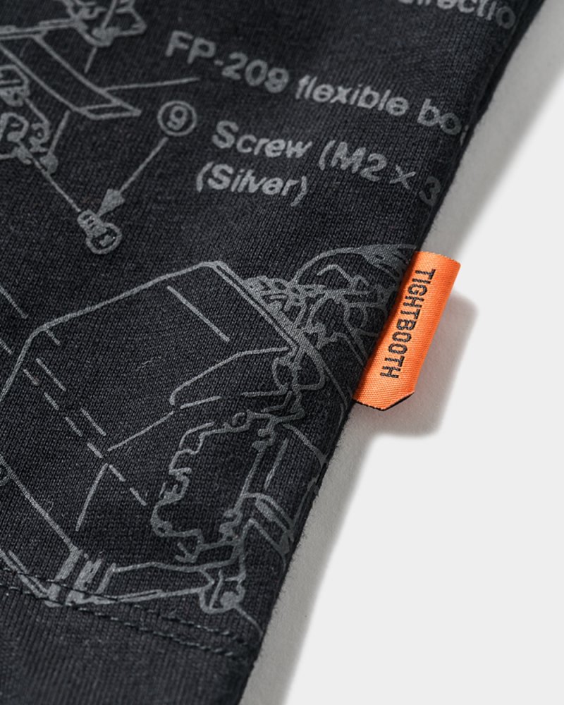 画像3: 【40%OFF】TIGHTBOOTH/ANALYZE T-SHIRT（Black）［総柄プリントT-24夏］