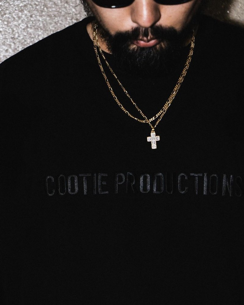 画像3: COOTIE PRODUCTIONS/Oversized S/S Tee（Embroidery）（Black）［オーバーサイズ刺繍T-24秋冬］