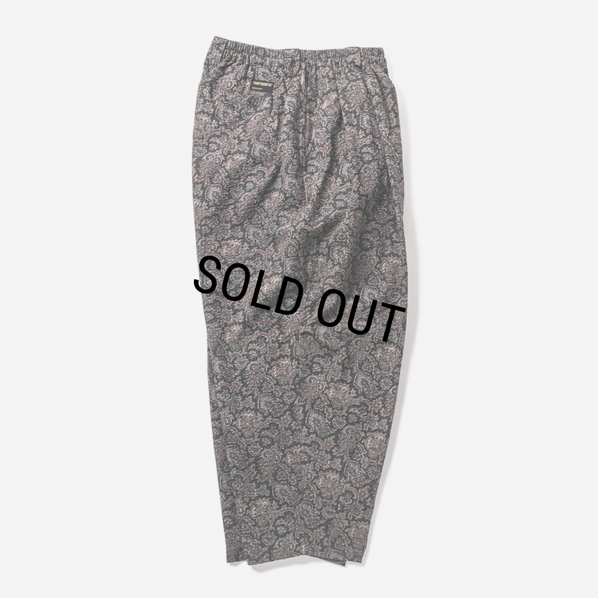 画像3: TIGHTBOOTH/RIPPLE PAISLEY BALLOON PANTS（Black）［ペイズリーバルーンパンツ-24夏］ (3)