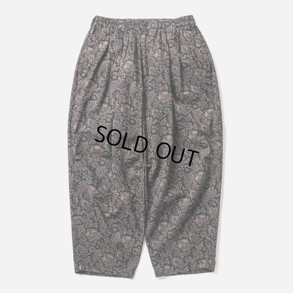 画像1: TIGHTBOOTH/RIPPLE PAISLEY BALLOON PANTS（Black）［ペイズリーバルーンパンツ-24夏］
