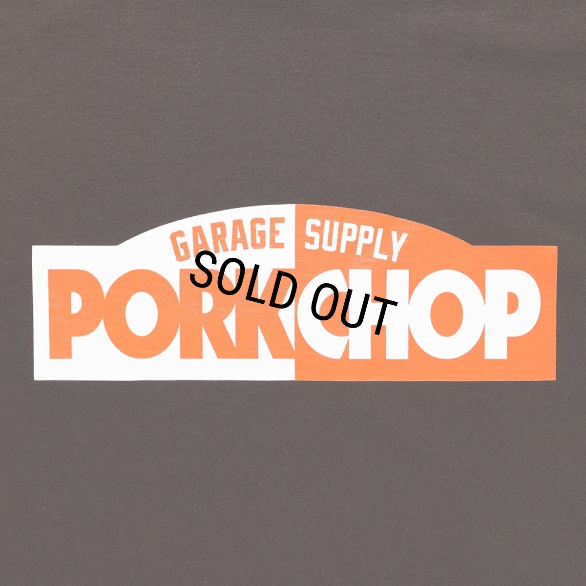 画像3: PORKCHOP/24 BLOCK LOGO TEE（BROWN）［プリントT-24春夏］ (3)