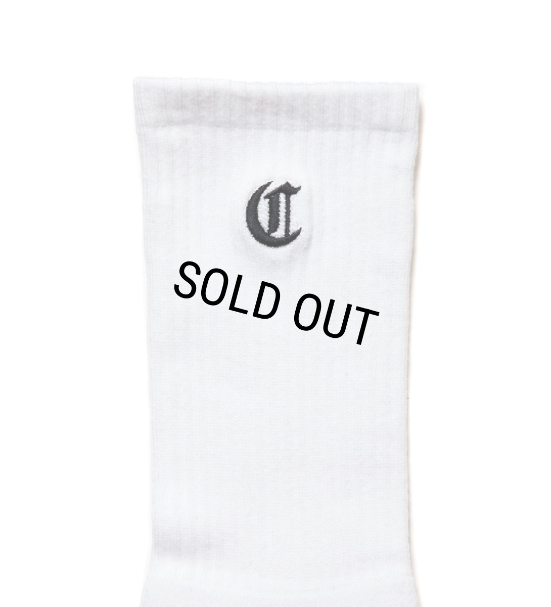 画像2: COOTIE PRODUCTIONS/Raza Middle Socks（White）［ミドルソックス-24秋冬］ (2)