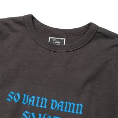 画像3: 【30%OFF】CALEE/BINDER NECK WING LOGO VINTAGE TEE ＜NATURALLY PAINT DESIGN＞（CHARCOAL）［プリントT-24春夏］ (3)