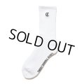 COOTIE PRODUCTIONS/Raza Middle Socks（White）［ミドルソックス-24秋冬］