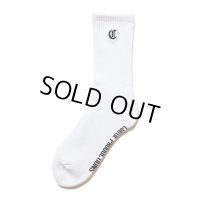 COOTIE PRODUCTIONS/Raza Middle Socks（White）［ミドルソックス-24秋冬］