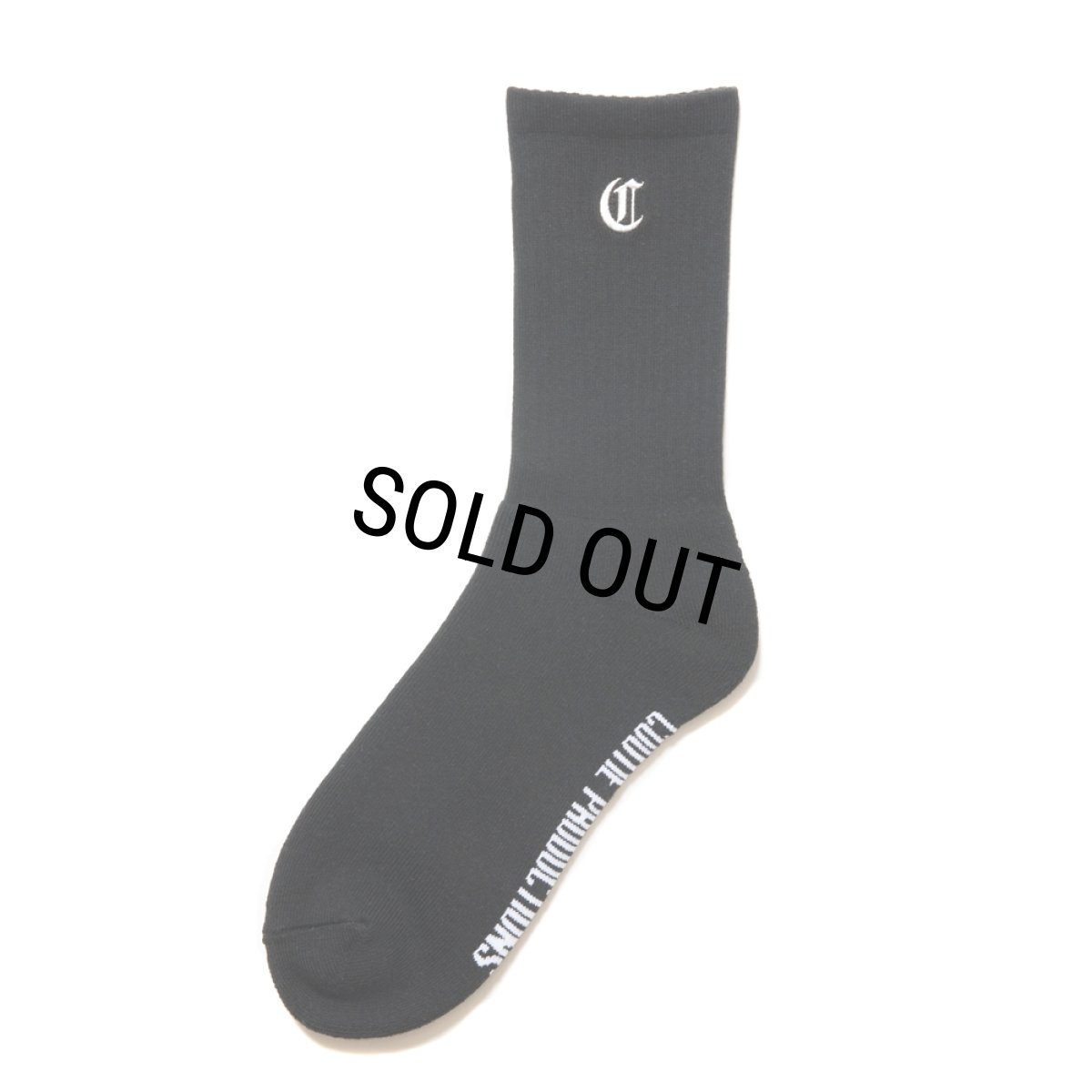画像1: COOTIE PRODUCTIONS/Raza Middle Socks（Black）［ミドルソックス-24秋冬］ (1)
