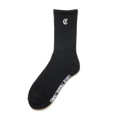 画像1: COOTIE PRODUCTIONS/Raza Middle Socks（Black）［ミドルソックス-24秋冬］ (1)