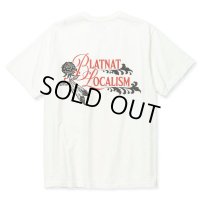 CALEE/BINDER NECK R&F VINTAGE T-SHIRT ＜NATURALLY PAINT DESIGN＞（WHITE）［プリントT-24春夏］