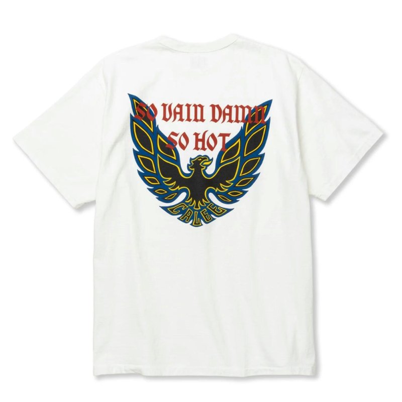 画像2: 【40%OFF】CALEE/BINDER NECK WING LOGO VINTAGE TEE ＜NATURALLY PAINT DESIGN＞（WHITE）［プリントT-24春夏］