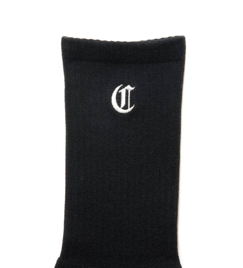 画像2: COOTIE PRODUCTIONS/Raza Middle Socks（Black）［ミドルソックス-24秋冬］