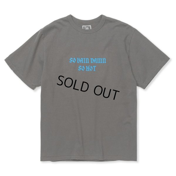 画像2: 【30%OFF】CALEE/BINDER NECK WING LOGO VINTAGE TEE ＜NATURALLY PAINT DESIGN＞（CHARCOAL）［プリントT-24春夏］