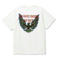 画像1: 【30%OFF】CALEE/BINDER NECK WING LOGO VINTAGE TEE ＜NATURALLY PAINT DESIGN＞（WHITE）［プリントT-24春夏］ (1)