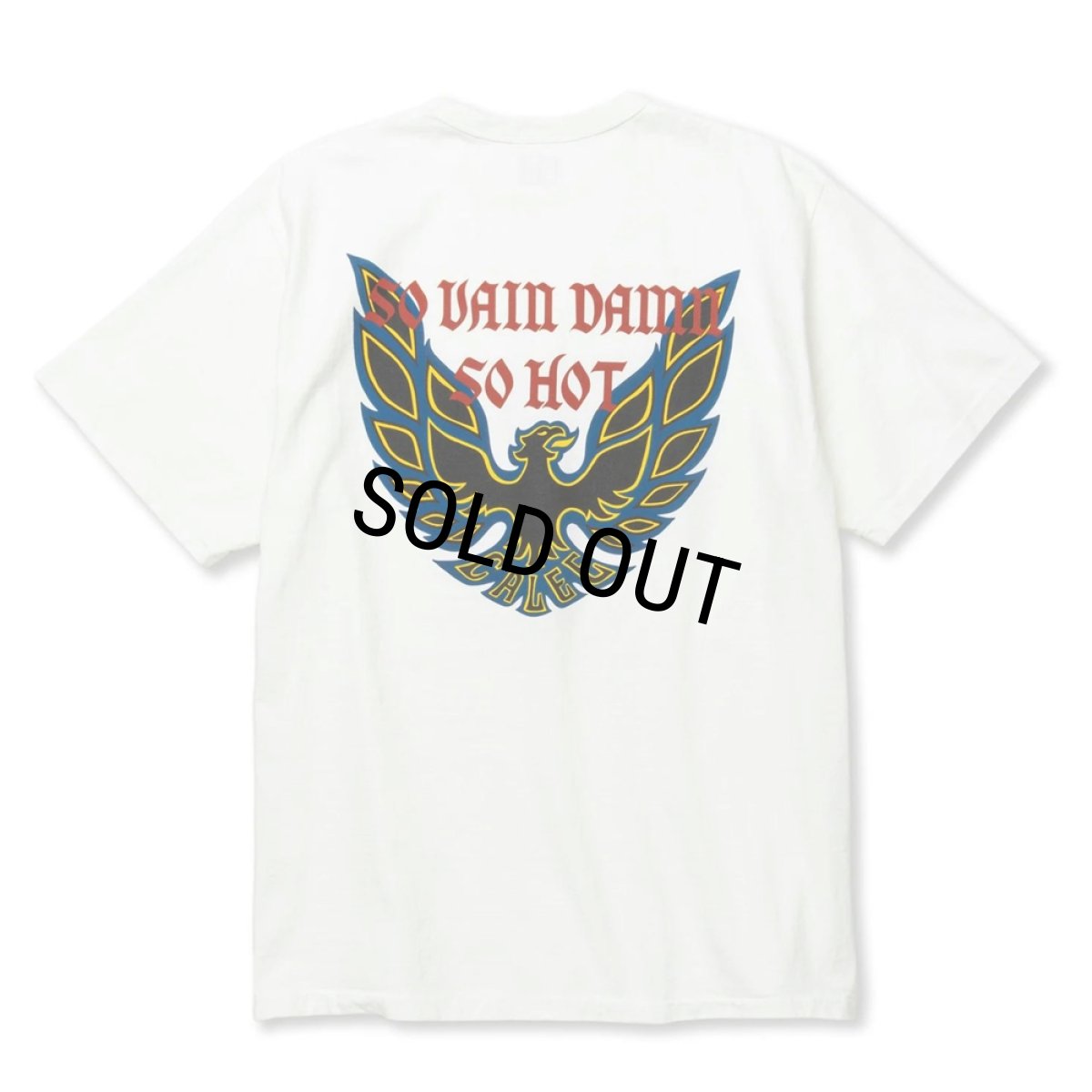 画像1: 【40%OFF】CALEE/BINDER NECK WING LOGO VINTAGE TEE ＜NATURALLY PAINT DESIGN＞（WHITE）［プリントT-24春夏］ (1)