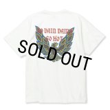 【40%OFF】CALEE/BINDER NECK WING LOGO VINTAGE TEE ＜NATURALLY PAINT DESIGN＞（WHITE）［プリントT-24春夏］