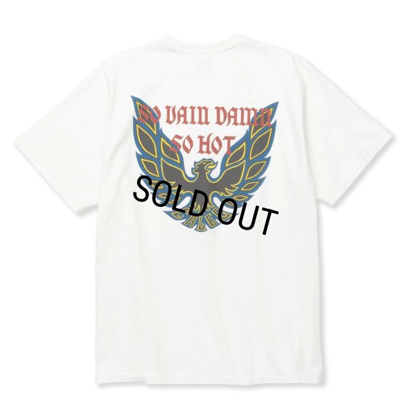 画像1: 【40%OFF】CALEE/BINDER NECK WING LOGO VINTAGE TEE ＜NATURALLY PAINT DESIGN＞（WHITE）［プリントT-24春夏］