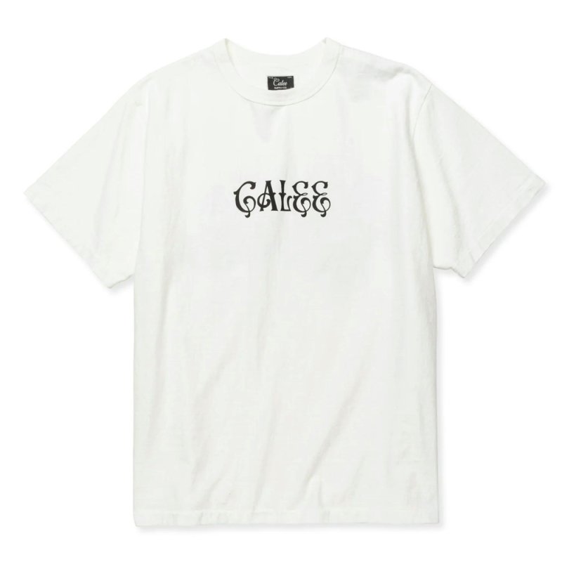 画像1: CALEE/BINDER NECK R&F VINTAGE T-SHIRT ＜NATURALLY PAINT DESIGN＞（WHITE）［プリントT-24春夏］